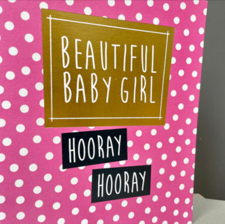 Beautiful baby girl card