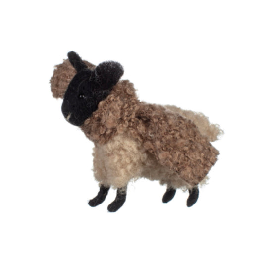 Black face woolly sheep ornament by Shoeless Joe