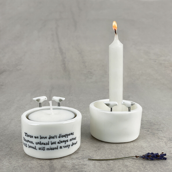 Candle & tea light holder-Those we love don’t disapear