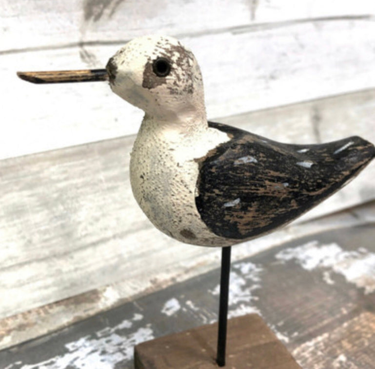 Sandpiper sculpture bird ornament (small) by Shoeless Joe