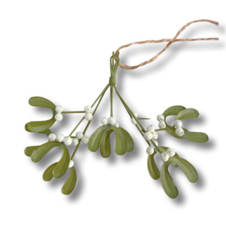 Bunch of tin mistletoe hanging Christmas decorationby Shoeless Joe