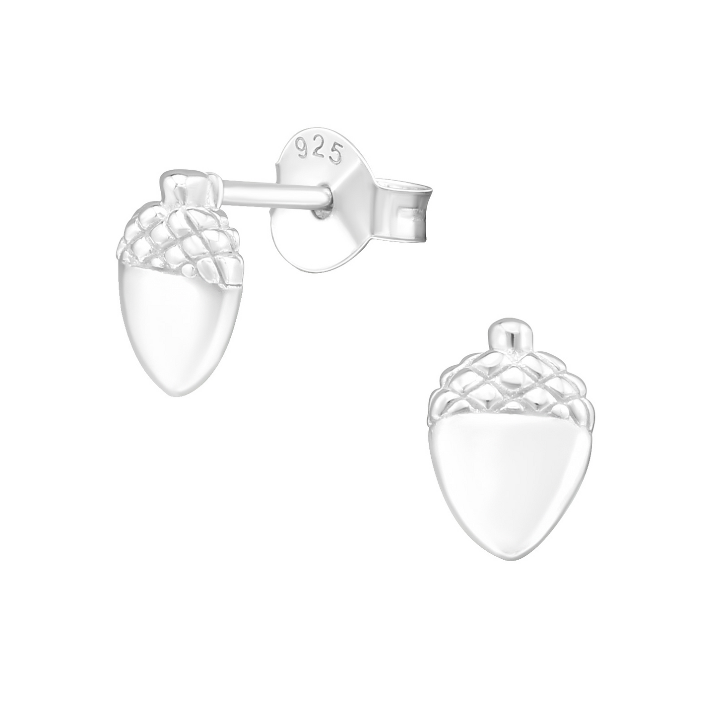 Acorn sterling silver stud earrings