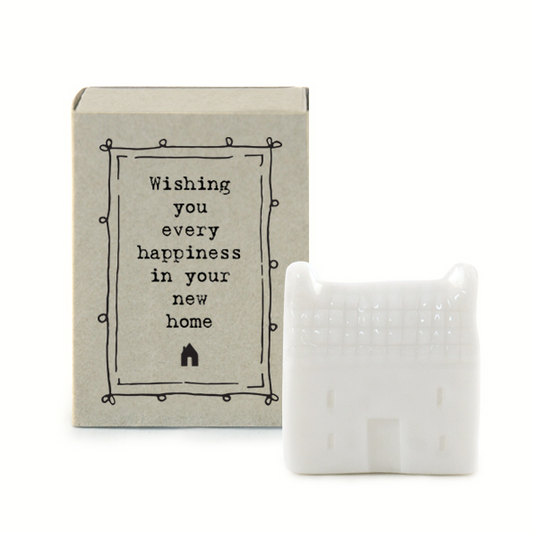 Wishing you every happiness in your new home. Matchbox keepsake by East of India