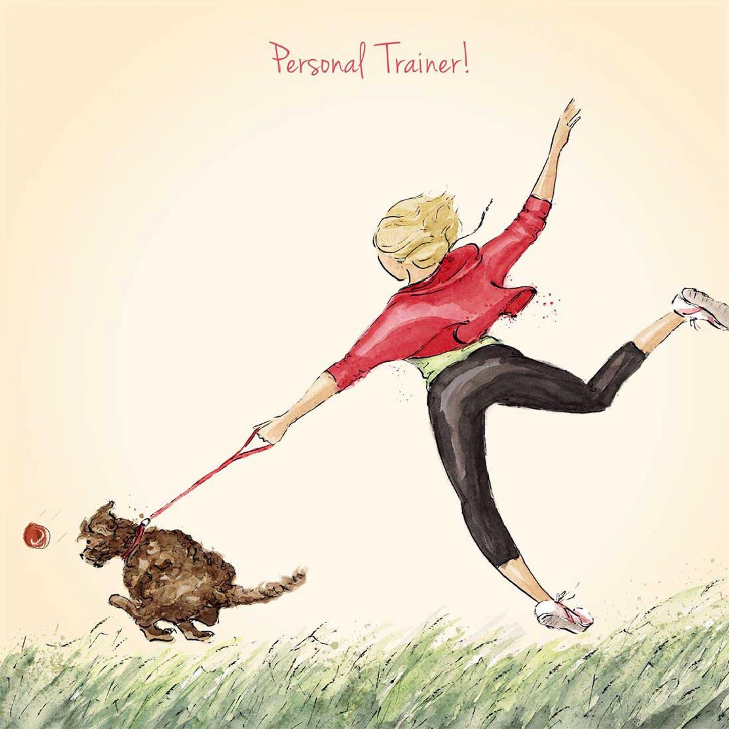 Personal trainer. Dog themed card