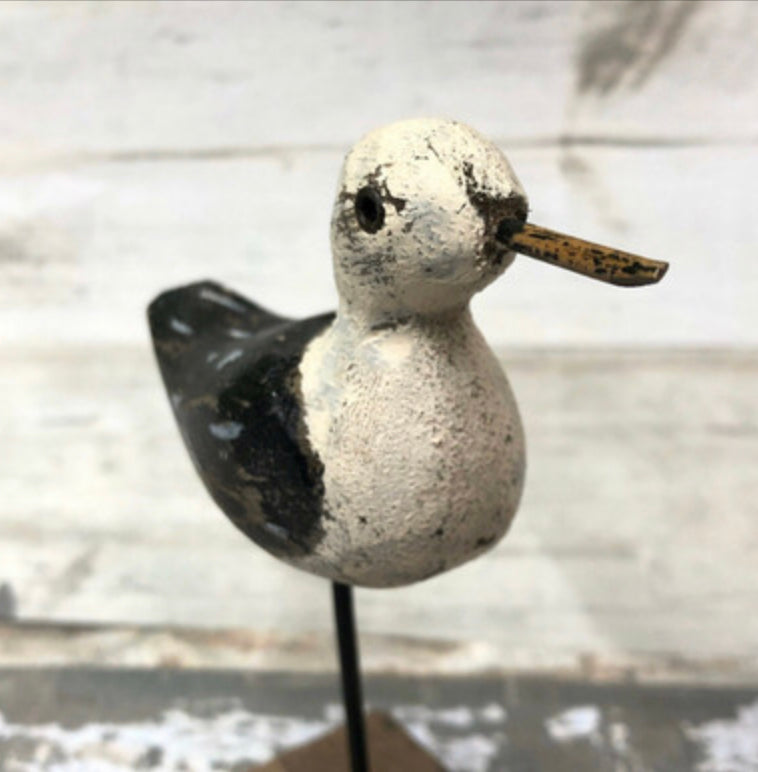 Sandpiper sculpture bird ornament (small) by Shoeless Joe