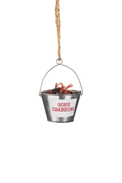 Crabbing bucket hanging decoration by Shoeless Joe