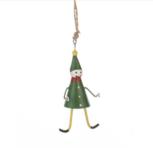 Mini elf Christmas tree decoration by  Shoeless Joe