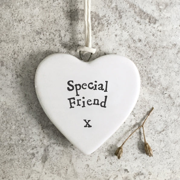 Special friend small ceramic heart by East of India