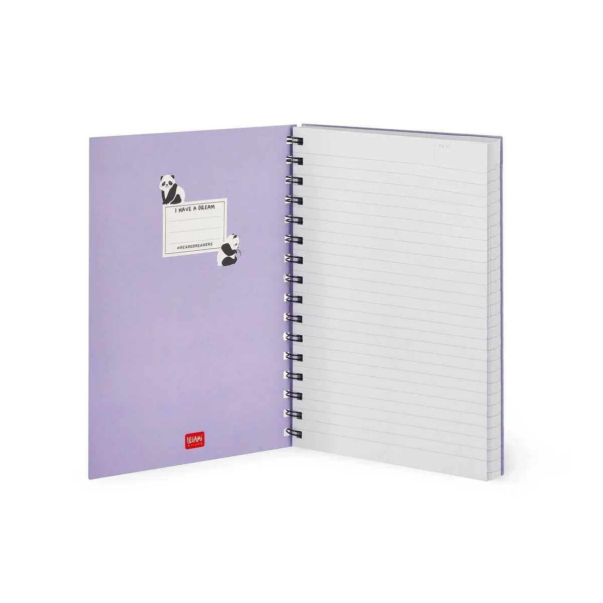 I am Pantastic spiral bound lined paper. A5 panda note pad.