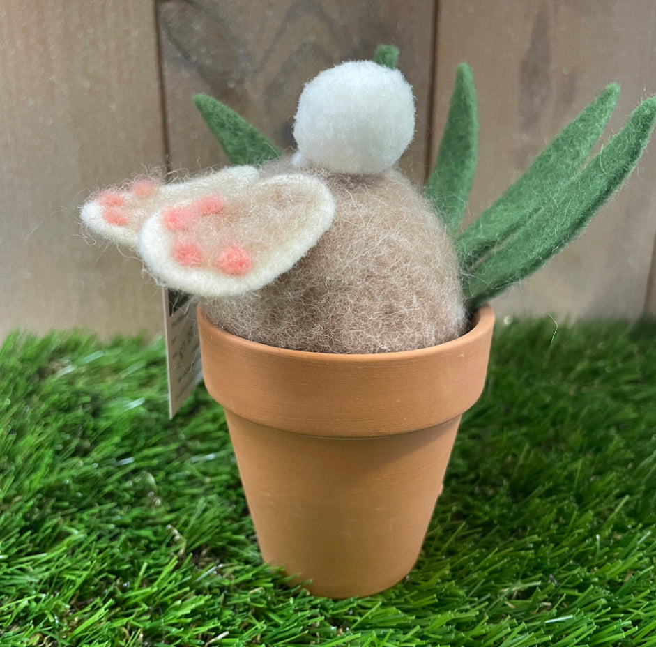 Plant pot bunny, Easter ornament by Shoeless Joe