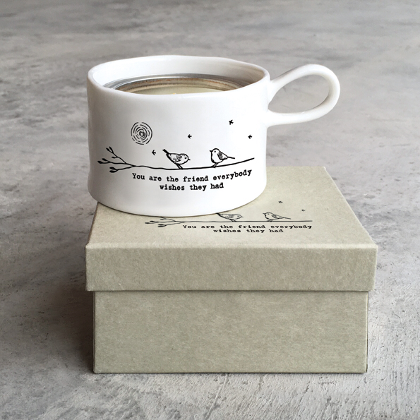 You are the friend everybody wishes they had, ceramic candle holder by East of India