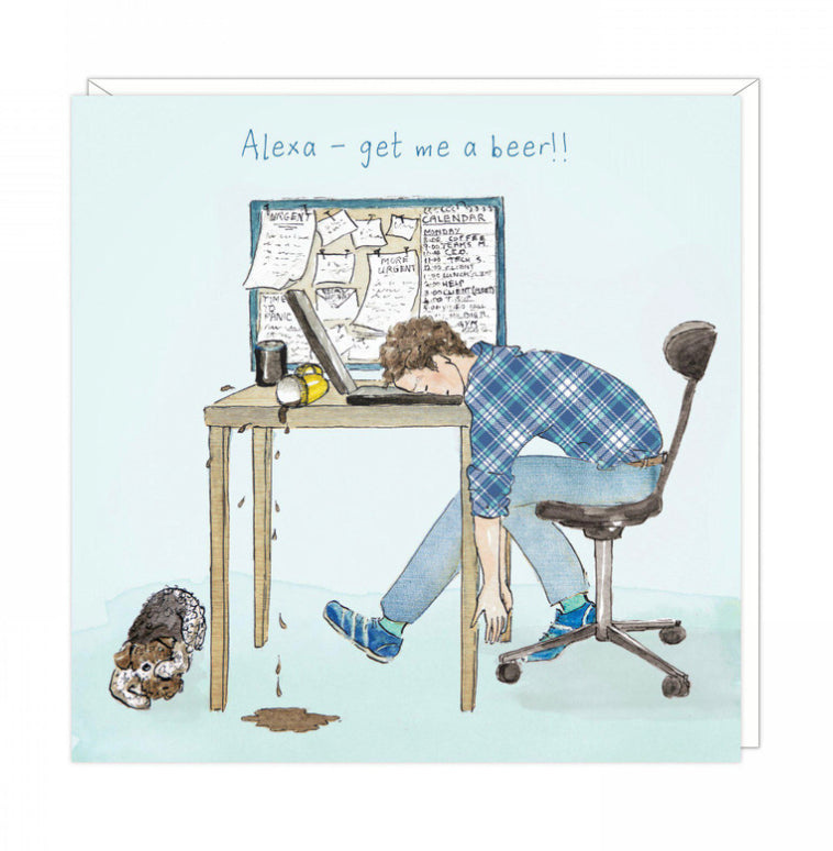 Alexa get me out of here-greetings card