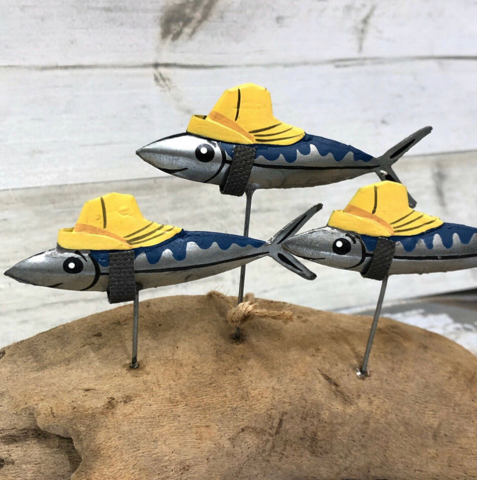 Sou’wester mackerel trio ornament by shoeless joe.