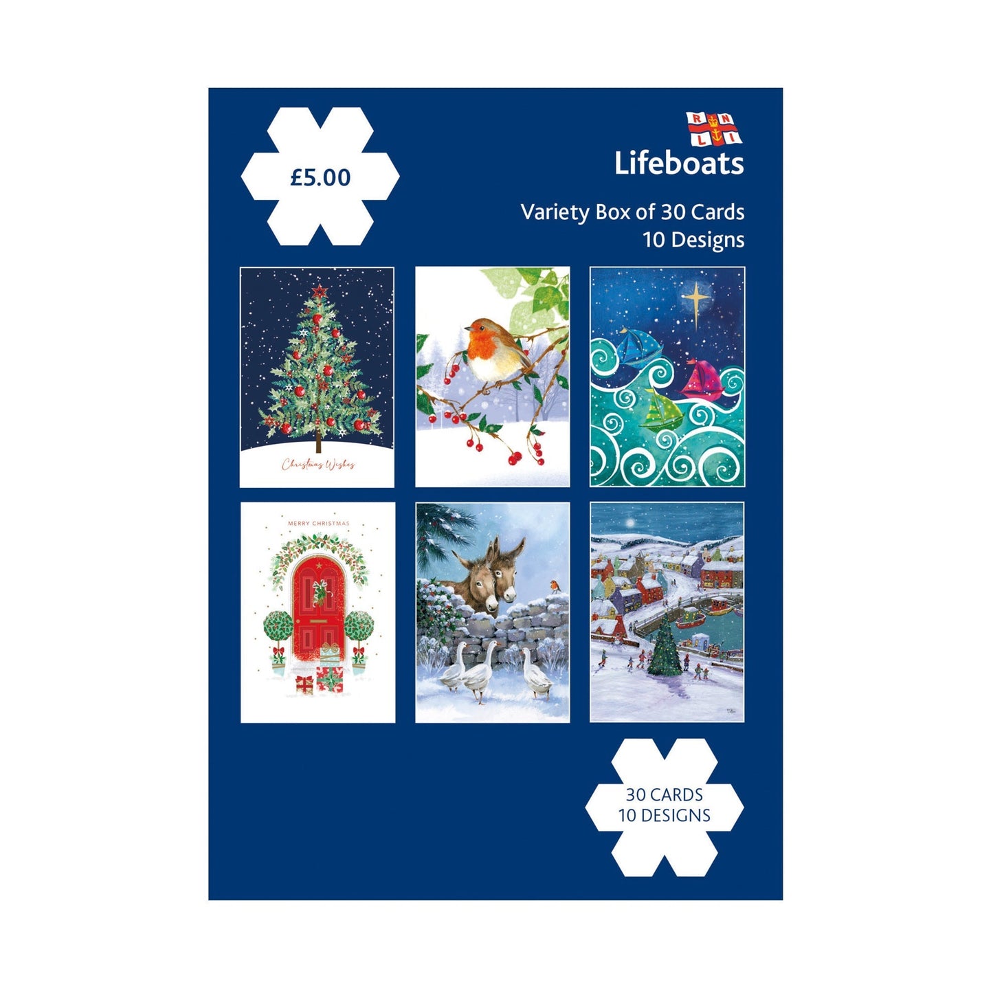 Lifeboat Christmas cards variety pack