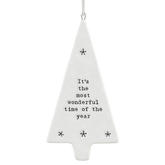 Porcelain hanger-Tree Its the most wonderful time of the year