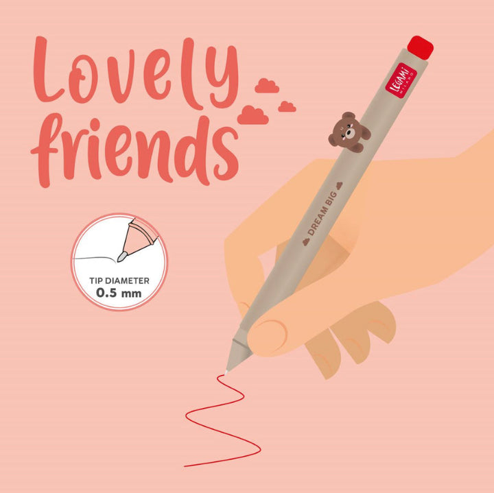 Gel pen lovely friends - bear