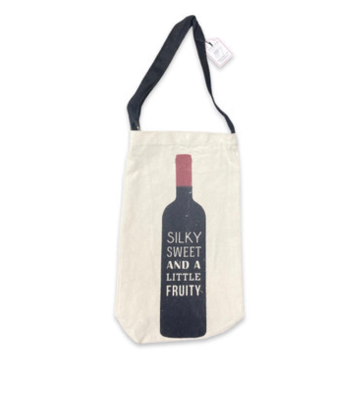 Canvas bottle bag, available in 4 designs