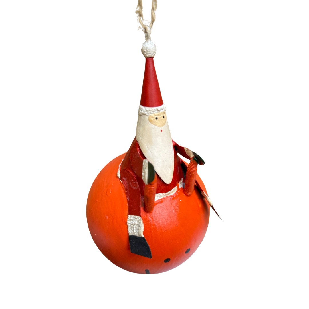 Space hopper Santa Christmas tree ornament