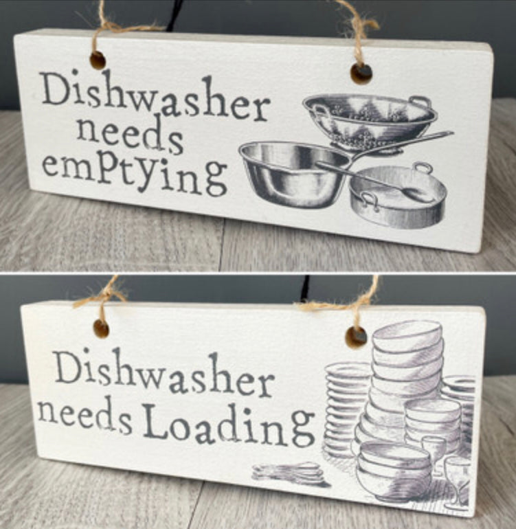 Double sided house work signs by Angelic Hen