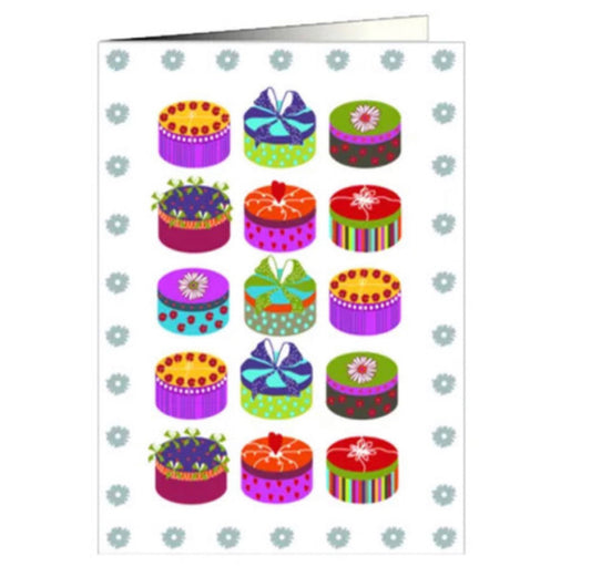 Cupcakes mini greetings card