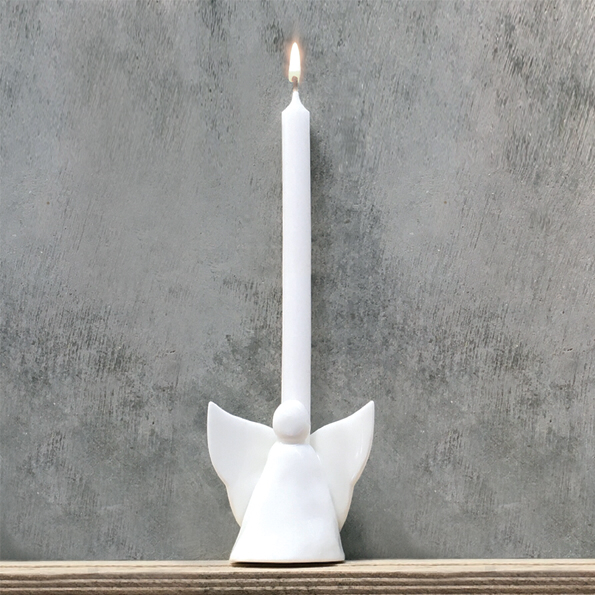 Ceramic angel candle holder