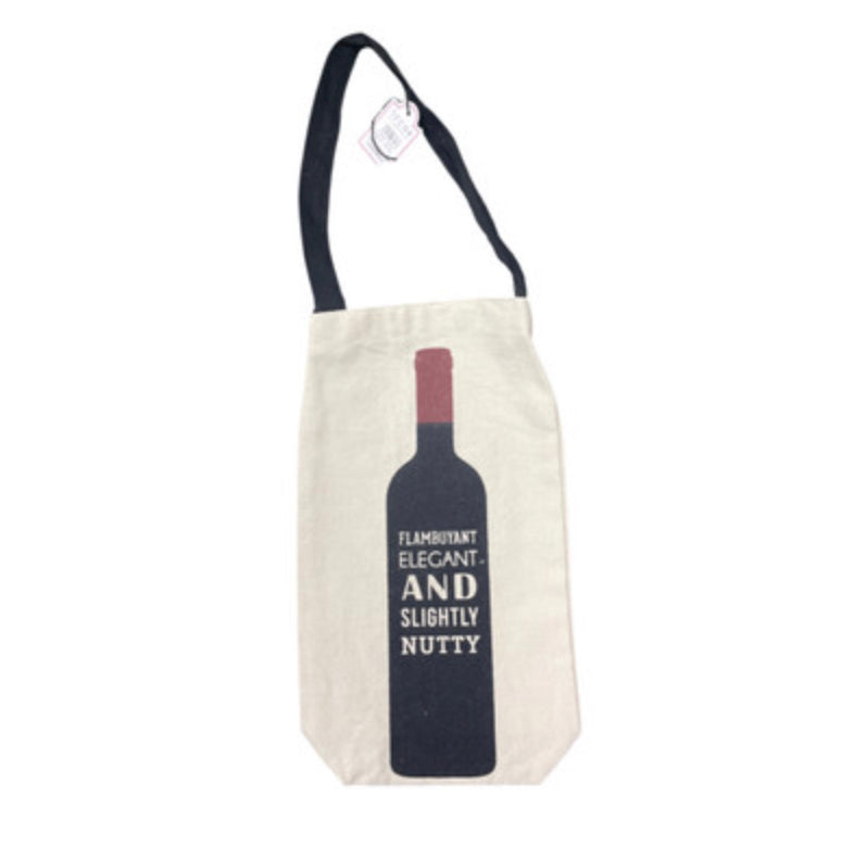 Canvas bottle bag, available in 4 designs