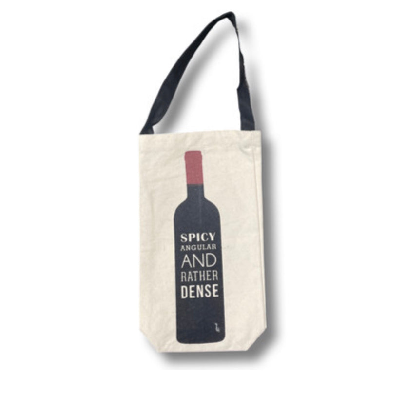 Canvas bottle bag, available in 4 designs