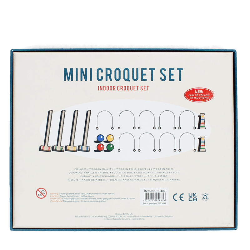 Mini croquet set