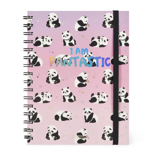 I am Pantastic spiral bound lined paper. A5 panda note pad.