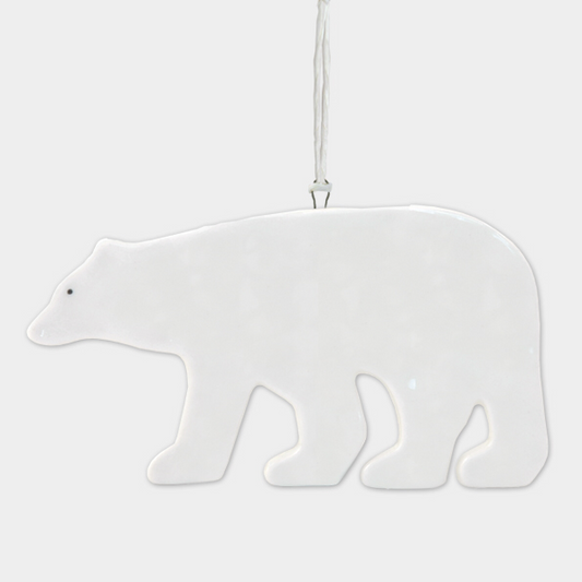 Polar bear Porcelain hanger decoration