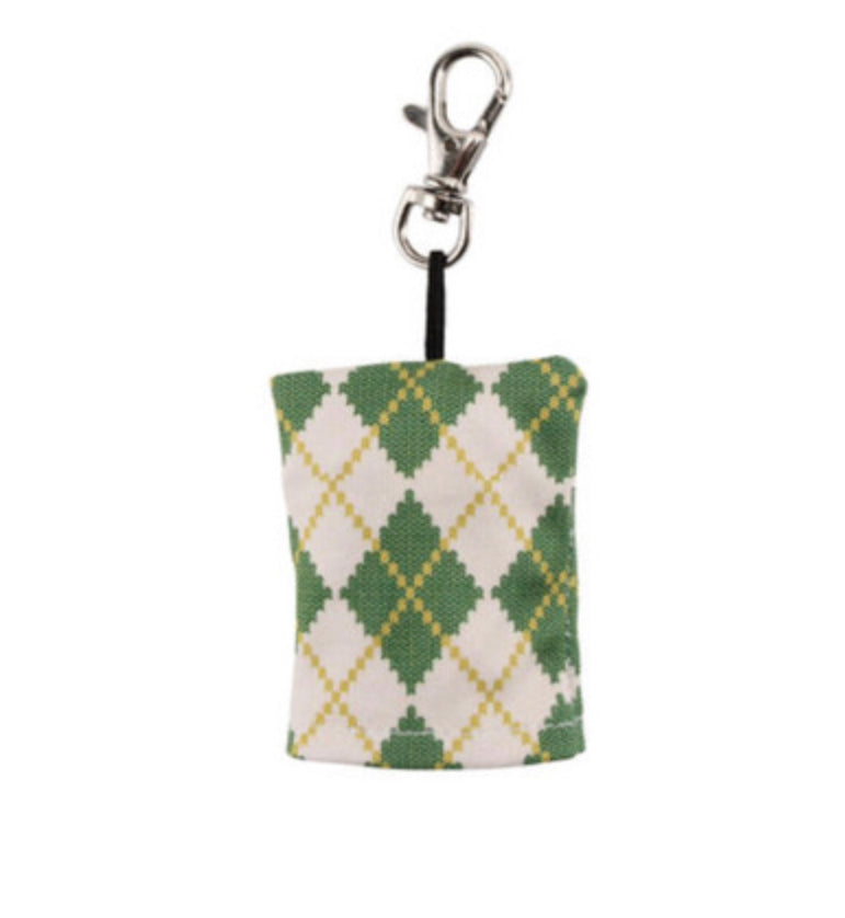 Microfibre cleaning cloth keyring. Golf . For a clear line of sight.