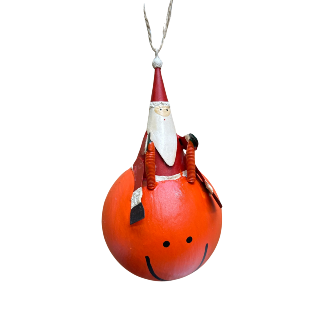 Space hopper Santa Christmas tree ornament