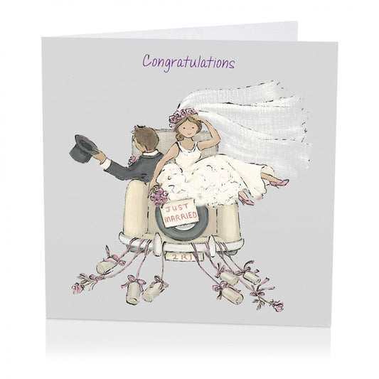 The big day . Wedding card.