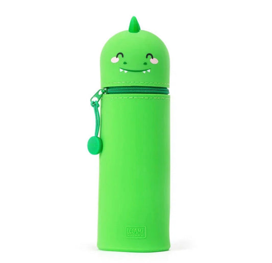 Dinosaur 2 in 1 silicone pencil case by Legami milano