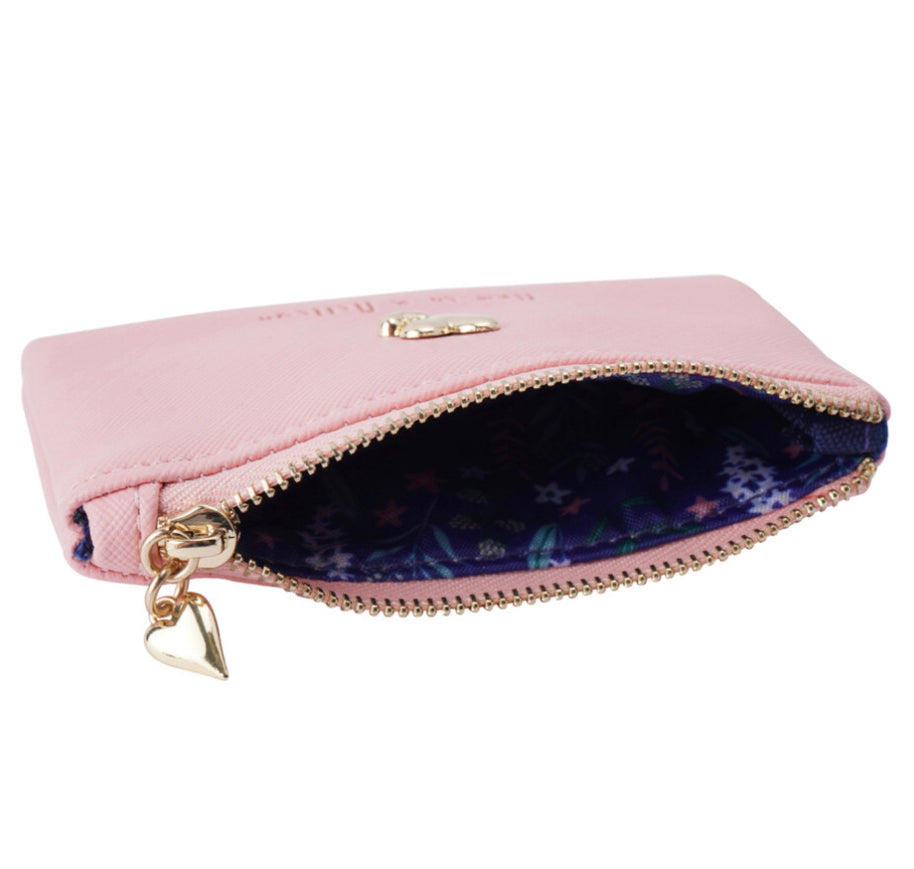 Mum in a million pink zip up coin purse