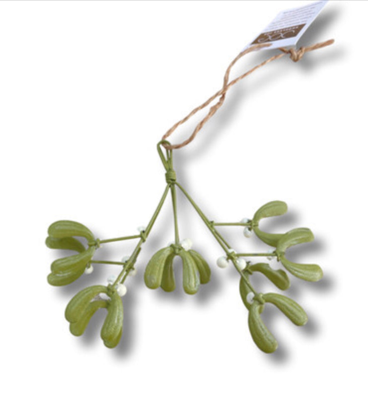 Bunch of tin mistletoe hanging Christmas decorationby Shoeless Joe