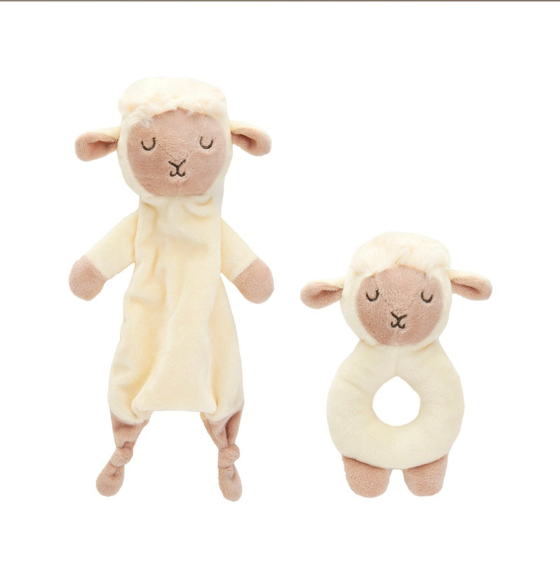 Baa baa lamb comforter & rattle set