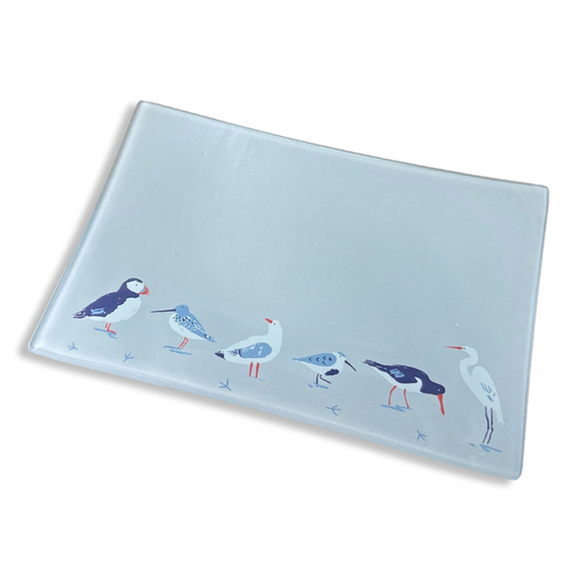 Glass Trinket/soap dish RSPB