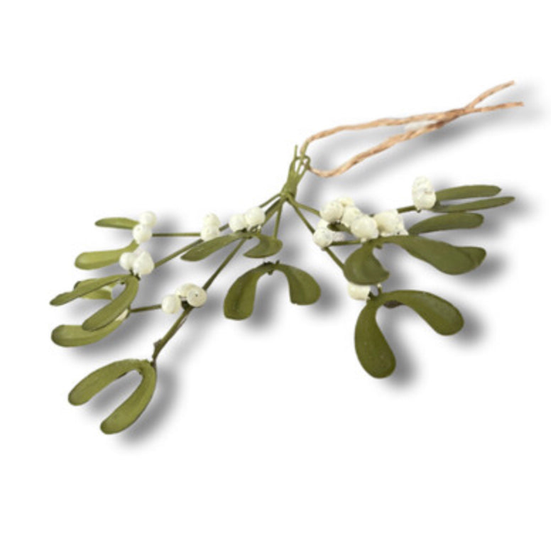 Bunch of tin mistletoe hanging Christmas decorationby Shoeless Joe