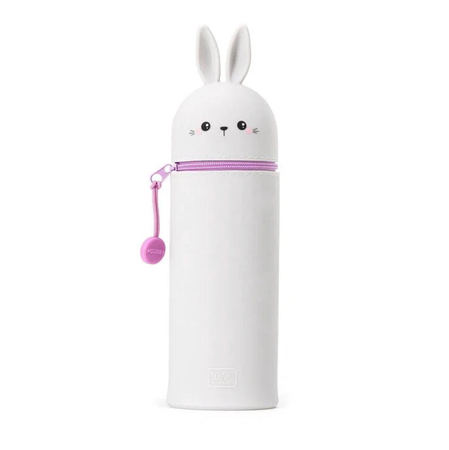Rabbit 2 in 1 silicone pencil case by Legami Milano