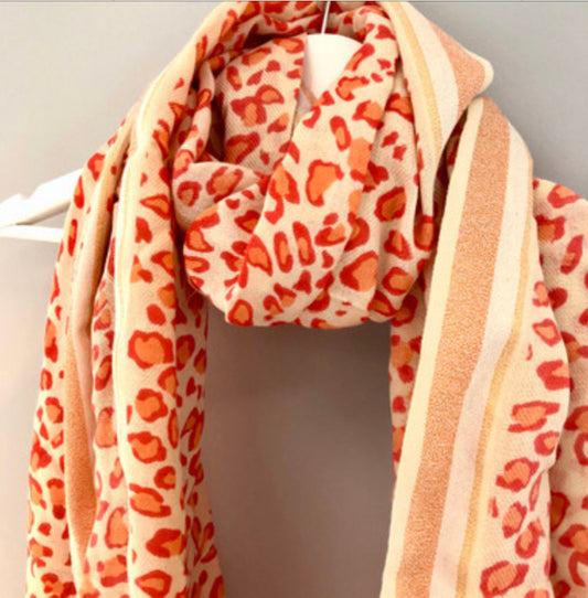 Leopard print scarf  by  piece of mind