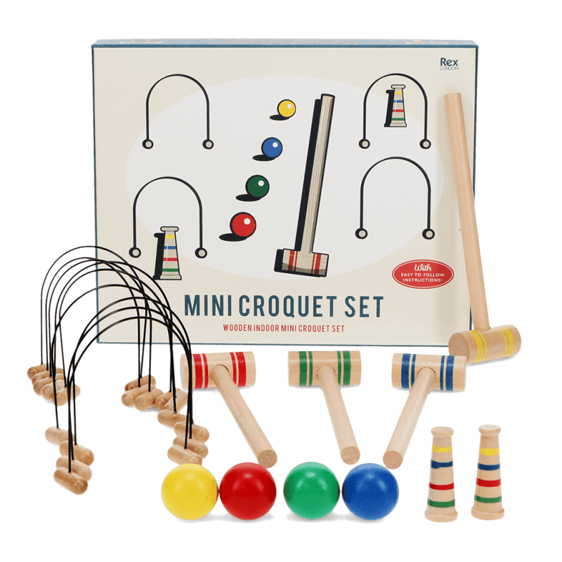 Mini croquet set