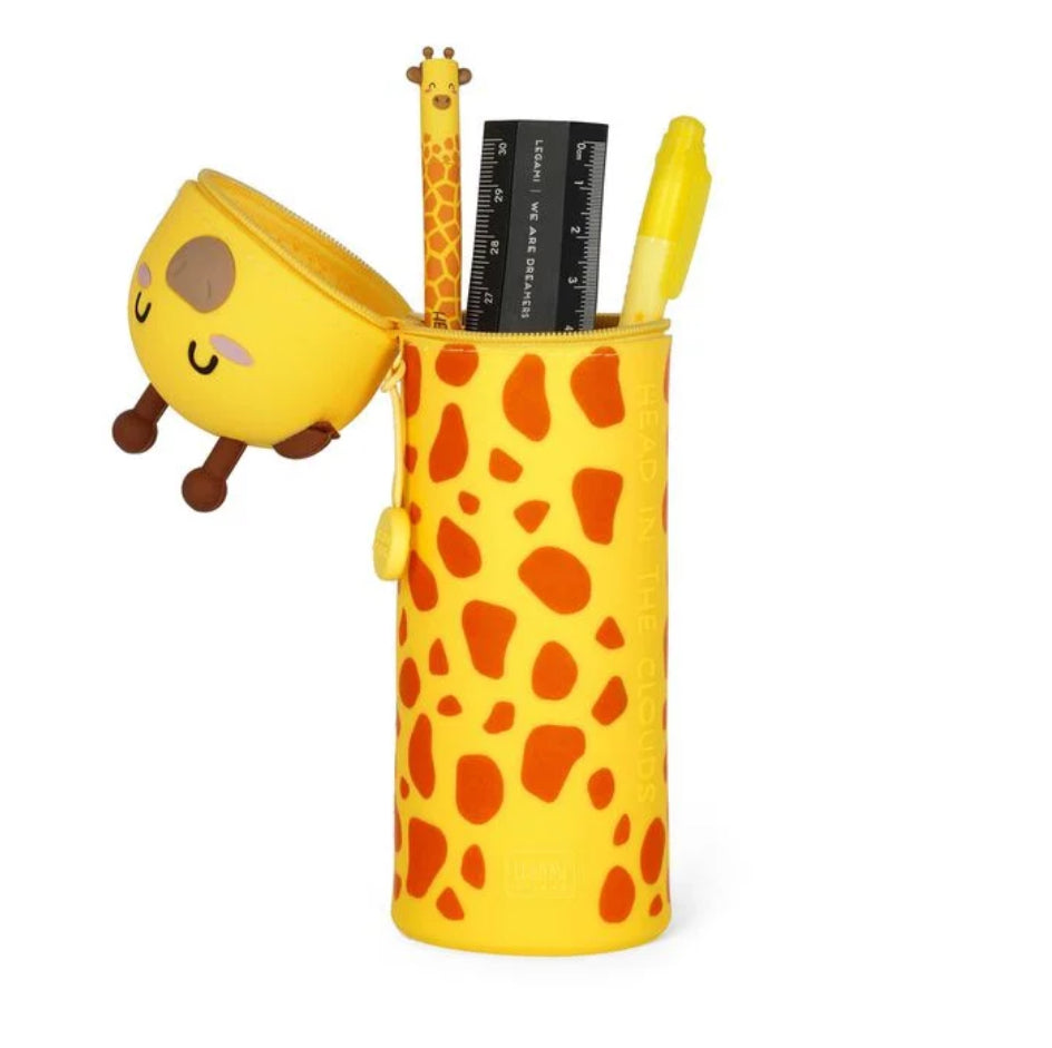 Giraffe 2 in 1 Soft Silicone Pencil Case by Legami Milano