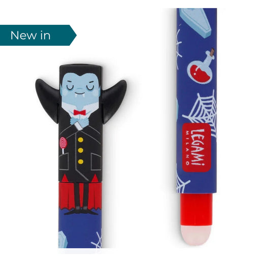 Vampire erasable pen red ink . Legami milano