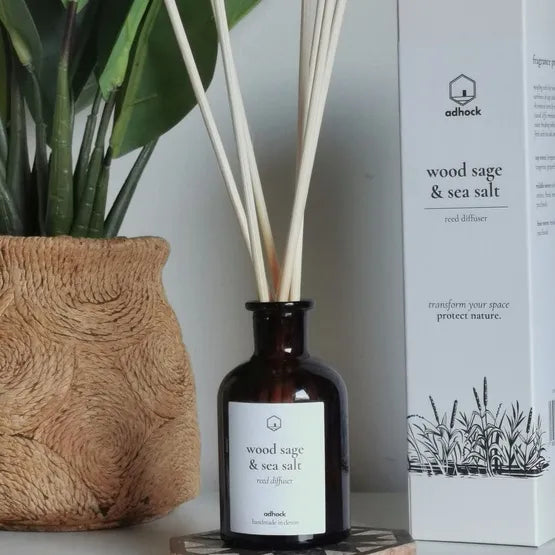 Wood Sage & Sea Salt Reed Diffuser by Adhock homeware