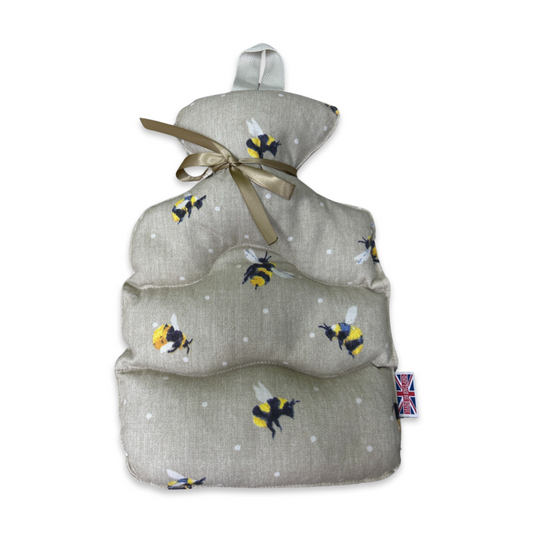 Honey bee brown lavender wheat bottle bag