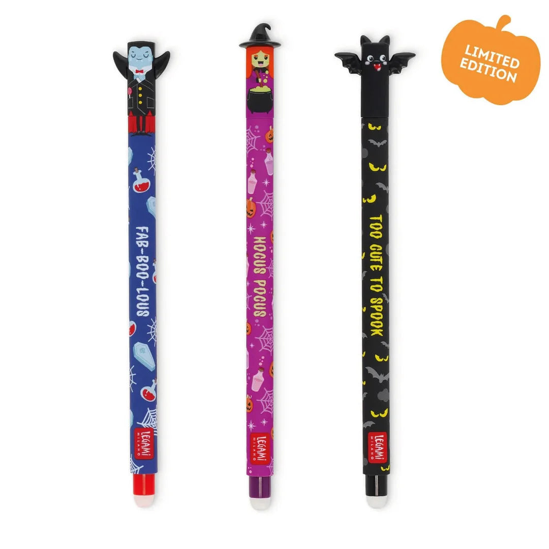 Halloween legami erasable pens limited edition.